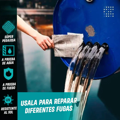 Cinta Impermeable 3x1 – Butilo + Aluminio – Sella Fugas en Segundos