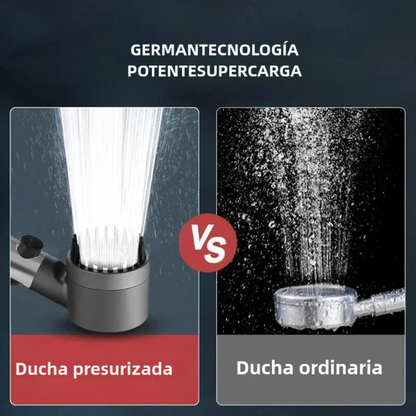 2x1 Ducha Masajeadora – Duplica la Presión – Instala en 3 Minutos!