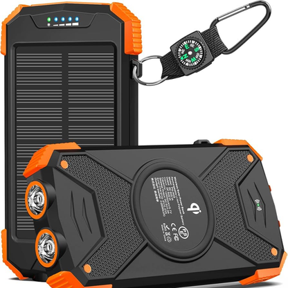 Cargador Solar de Emergencia – Linterna LED – Siempre Conectado sin importar lo que pase!
