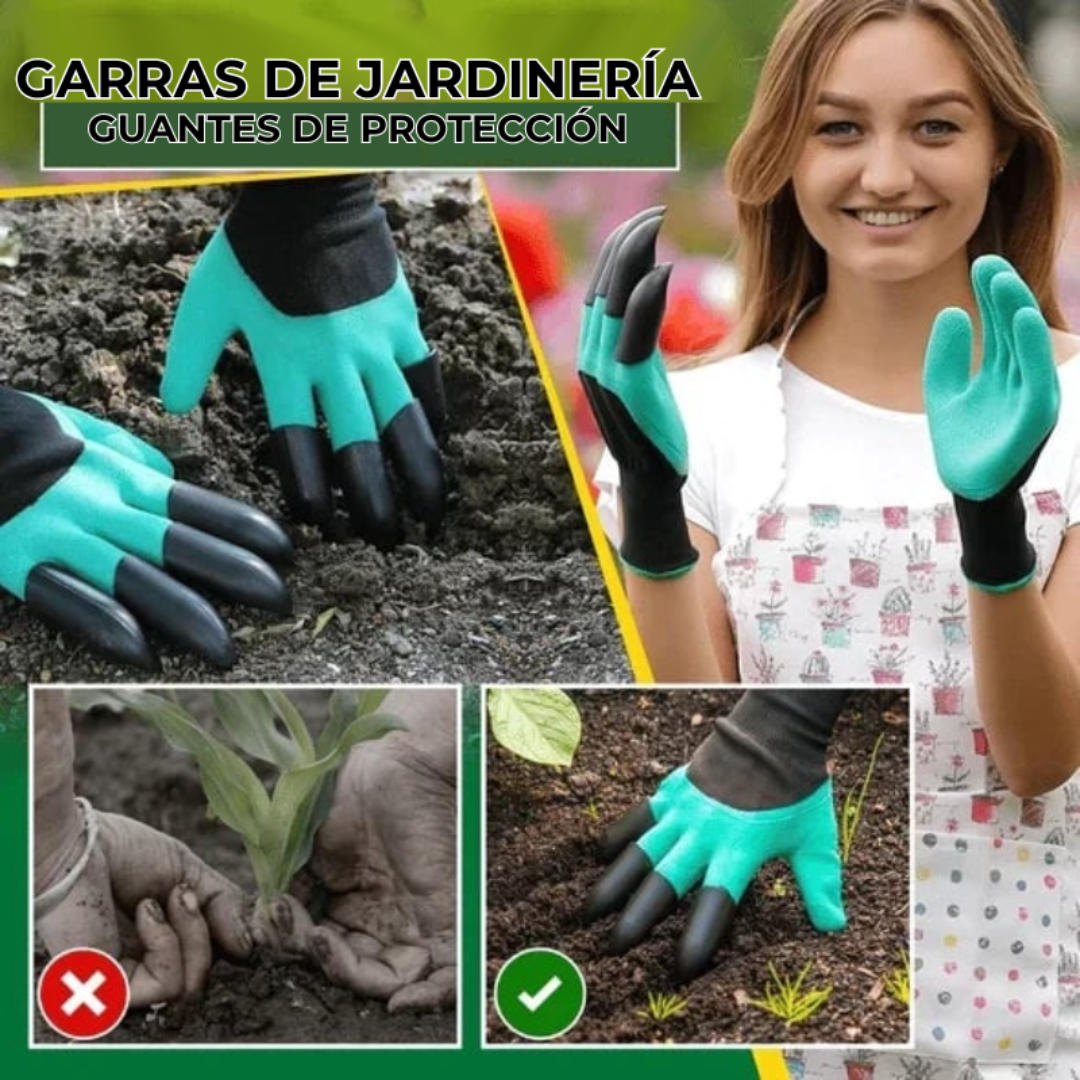 2x1 GardenMagic™ – Guantes con Garras – Planta sin Herramientas