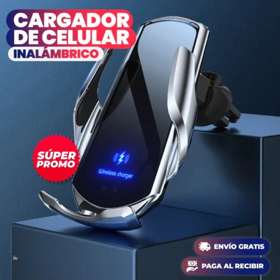 Cargador Inalámbrico Auto – Soporte Inteligente – Maneja Tranquilo!