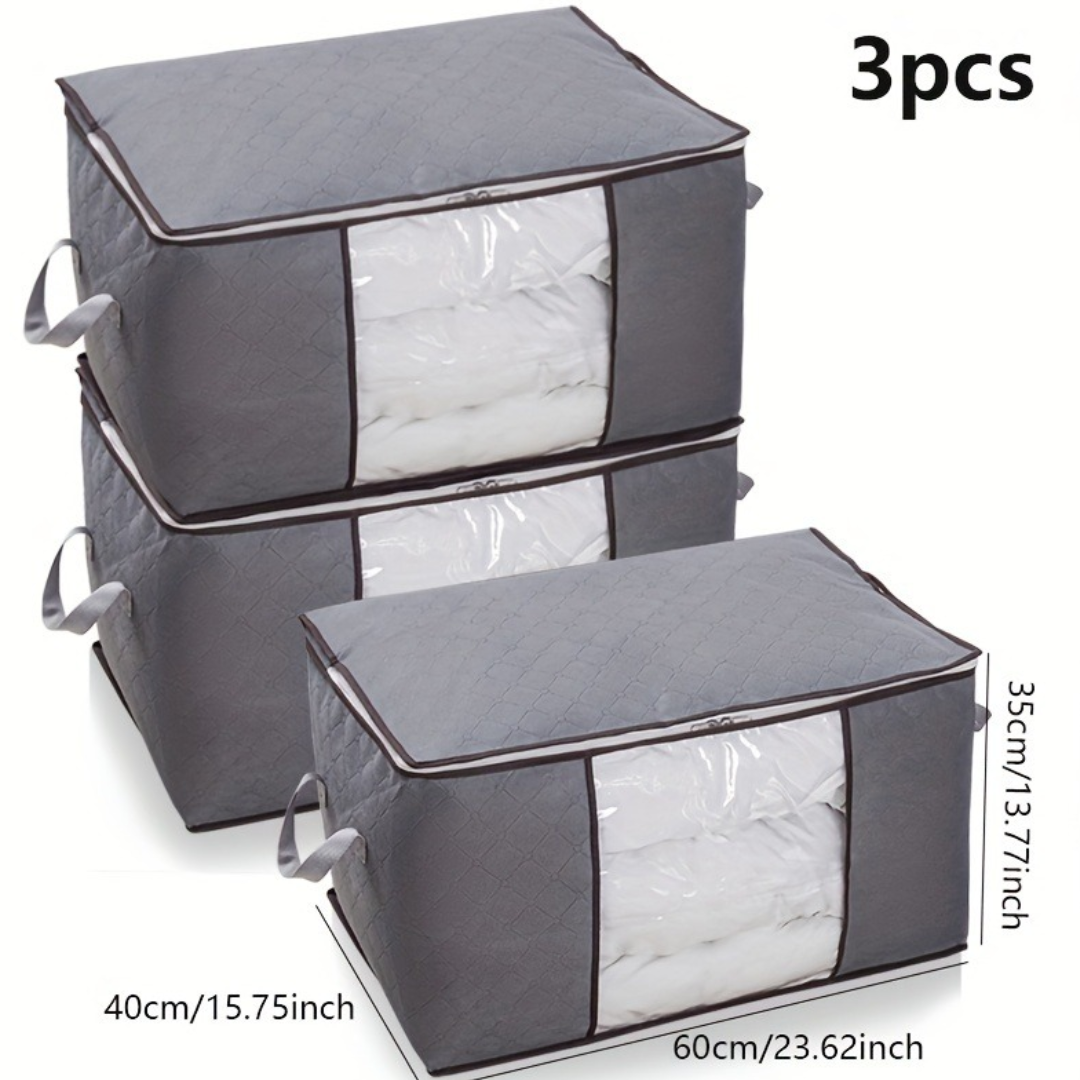 3x1 Bolso Organizador Premium – Ventana Transparente – Clóset Sin Desorden!