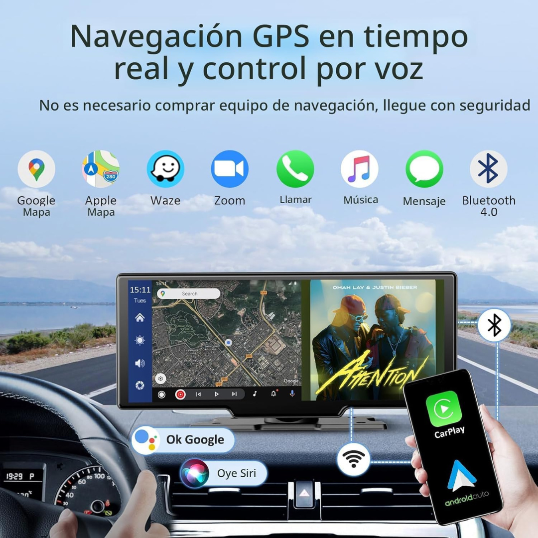 Pantalla Smart 10 pulgadas!  – CarPlay & Android  – Auto Inteligente y conectado!