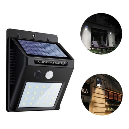 4x1 Luminaria Solar LED 30 Luces – Sensor Movimiento – Sin Cables Ni Costo