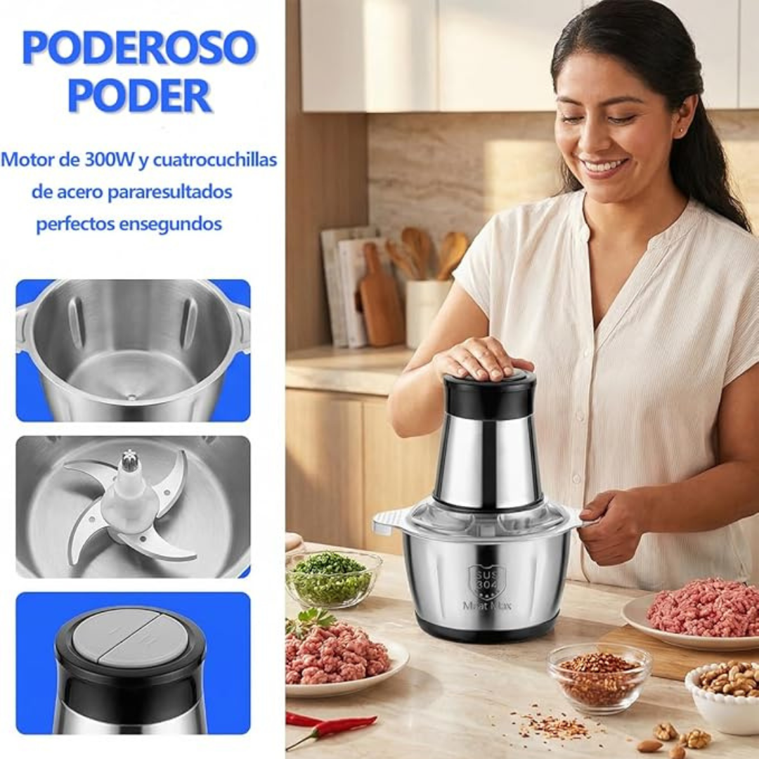 Picadora Eléctrica Pro – Alta Calidad – Practica y Potente para tu cocina!