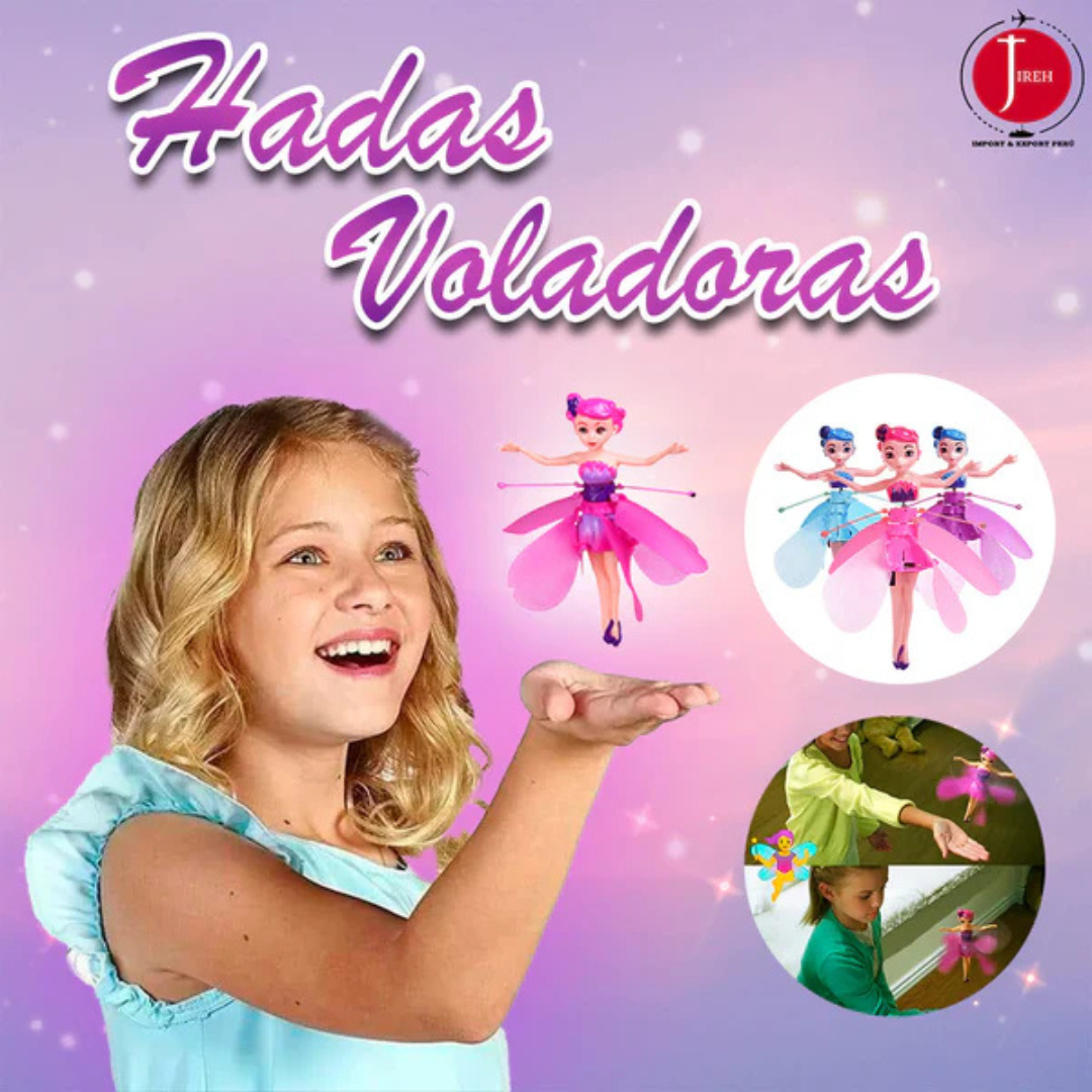 Hada Voladora Recargable -  Vuelo Automático – Brillo y Fantasía!