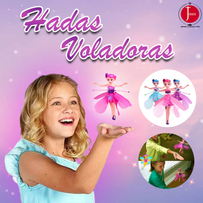 Hada Voladora Recargable -  Vuelo Automático – Brillo y Fantasía!