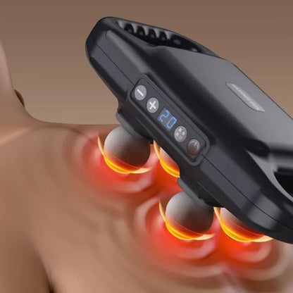 Masajeador muscular profundo 4 cabezales PRO - EL ALIVIO QUE MERECES!