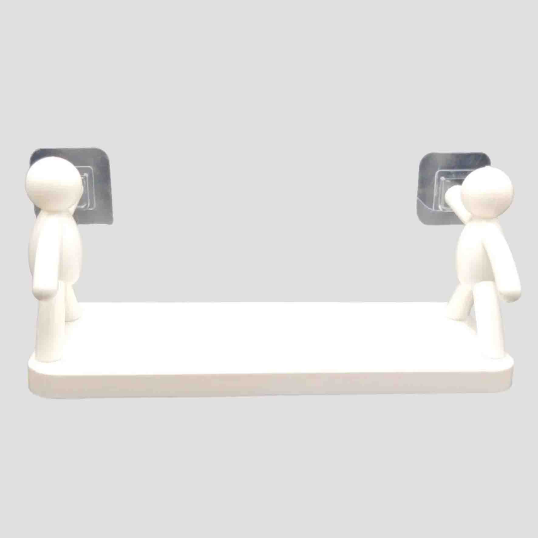 3x1 Estante Adhesivo Decorativo – Sin Taladro – Baño, Cocina y Más