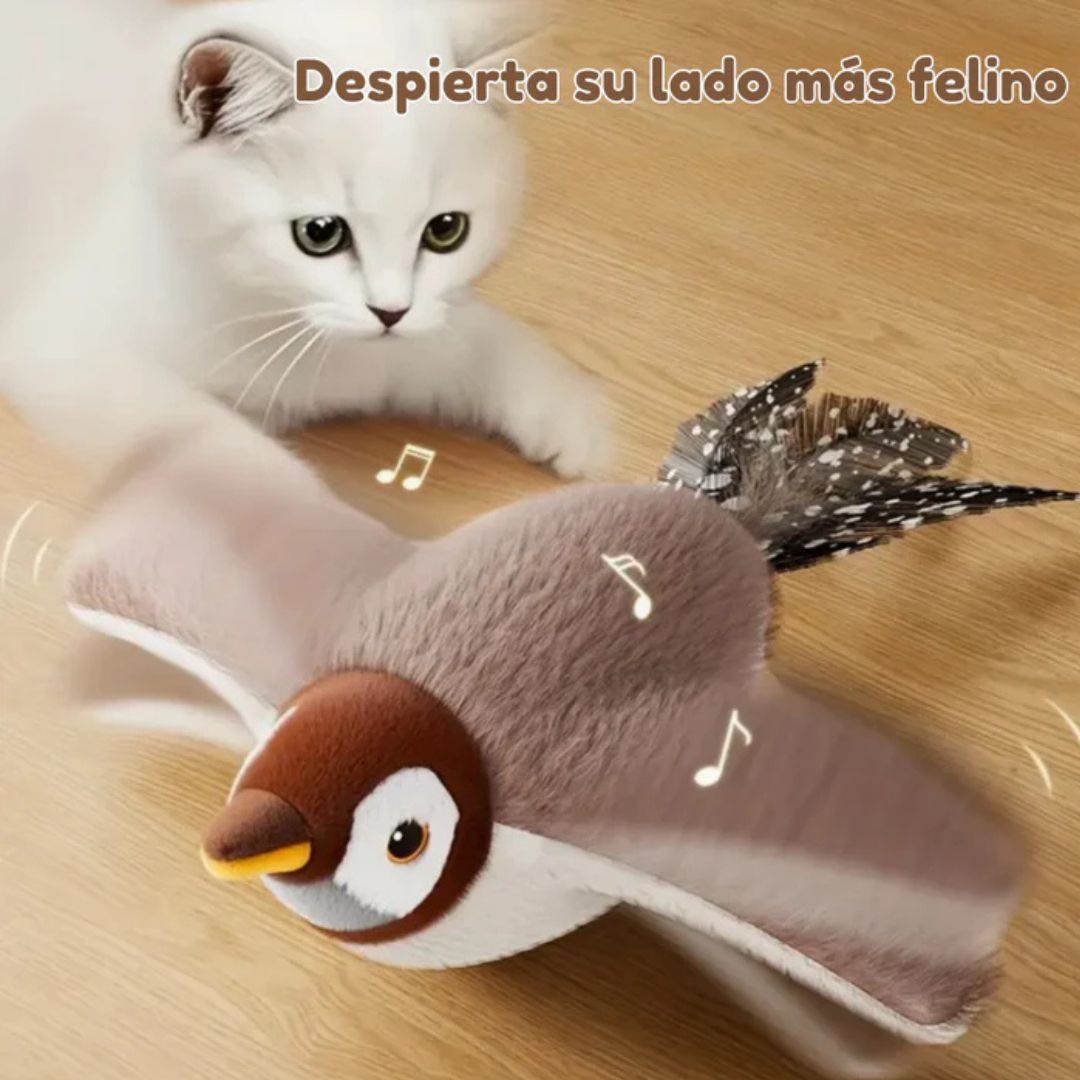 Pajaro Volador - Estimula su insistinto cazador - Diversión para gatos!