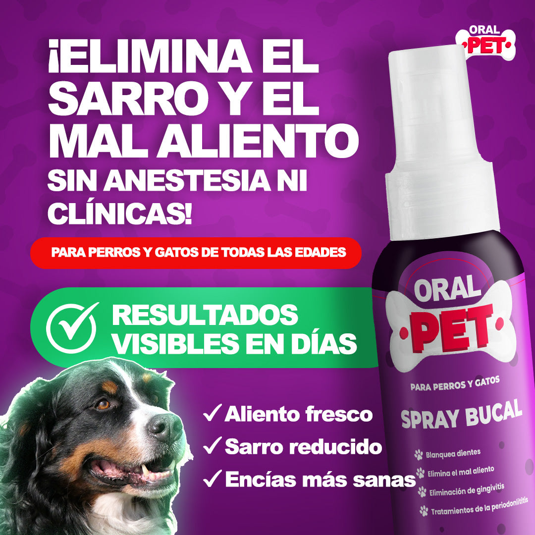 OralPet™ – Elimina Sarro y Mal Olor – Solo Rocía y Listo!