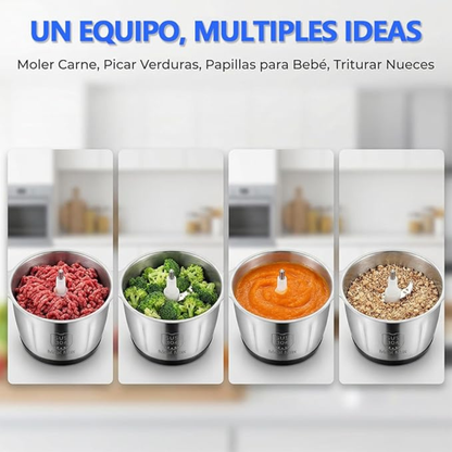 Picadora Eléctrica Pro – Alta Calidad – Practica y Potente para tu cocina!