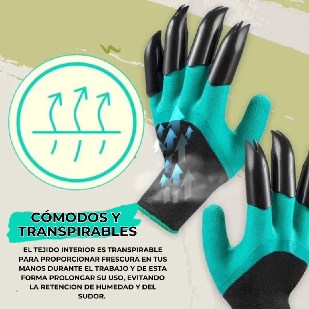 2x1 GardenMagic™ – Guantes con Garras – Planta sin Herramientas