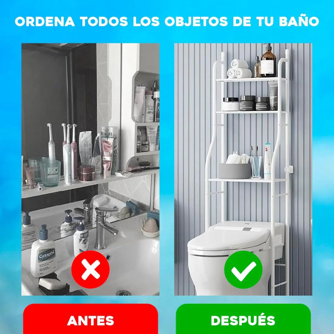 Estante 3 Niveles – Organización Total – Orden en segundos!