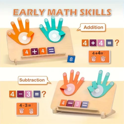 Juego Matemáticas Montessori – Manos Conteo y Tarjetas – Aprende Jugando!