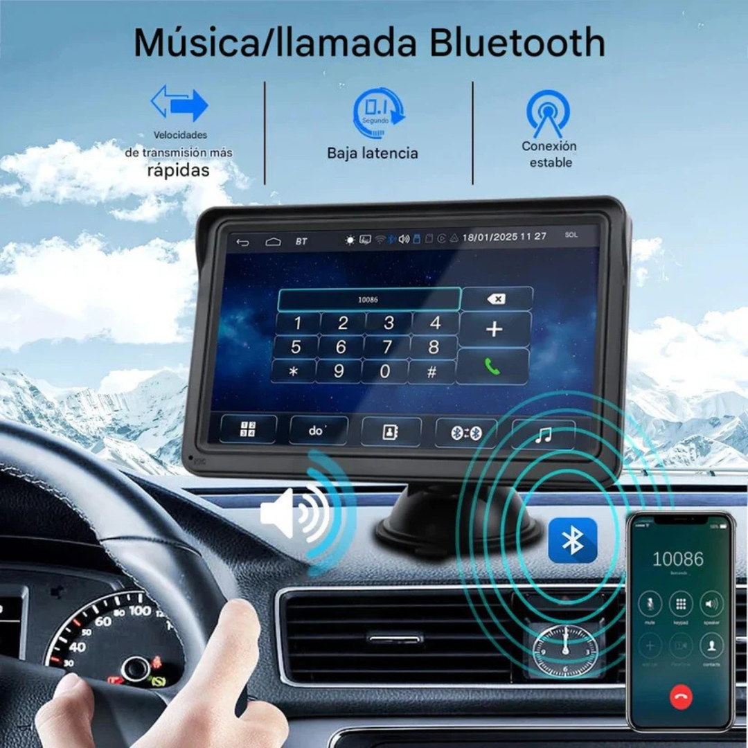 Pantalla Smart 7” – CarPlay & Android Auto – Auto Inteligente y siempre conectado!