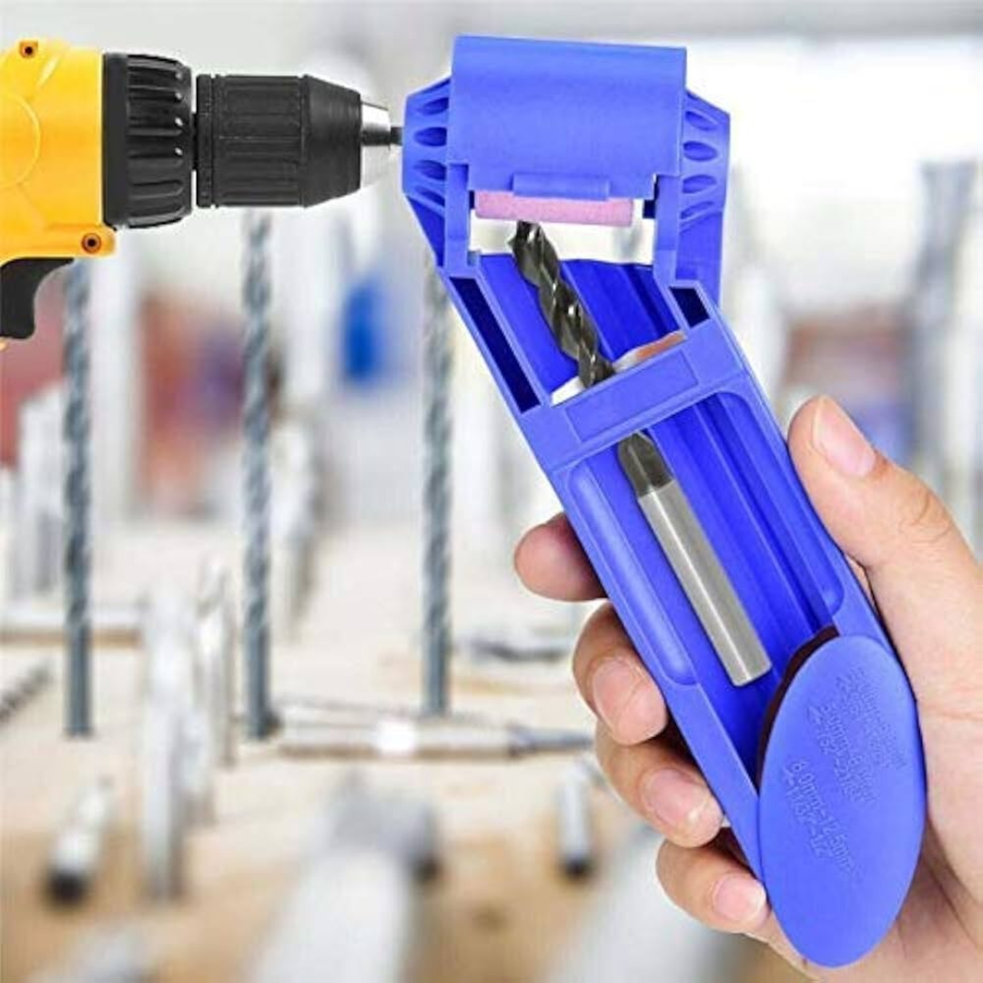 2x1 Afilador Portátil de Brocas – Compatible Todos los Tamaños – Ahorra y Gana!