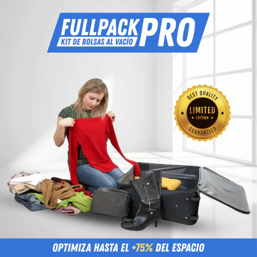12 Bolsas Al Vacio - Ahorro 75% de espacio + bomba GRATIS!