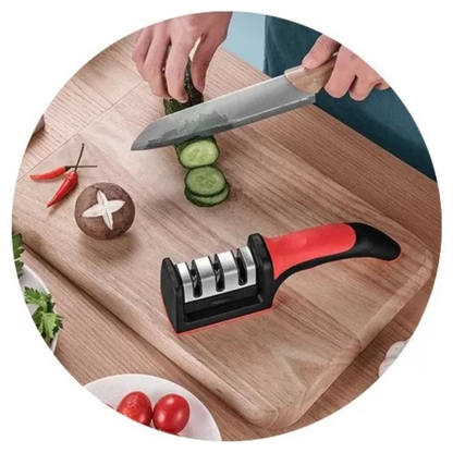 2X1 Afilador MasterChef – Cuchillos y Tijeras – Filo Perfecto Sin Técnica Especial