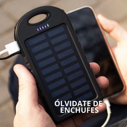 Cargador Solar de Emergencia – Linterna LED – Siempre Conectado sin importar lo que pase!