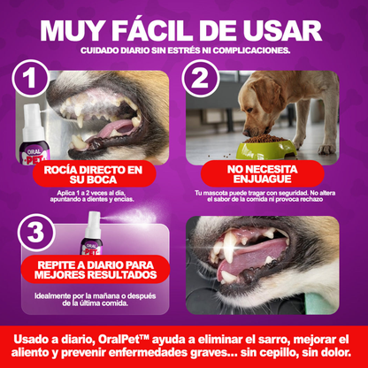 OralPet™ – Elimina Sarro y Mal Olor – Solo Rocía y Listo!