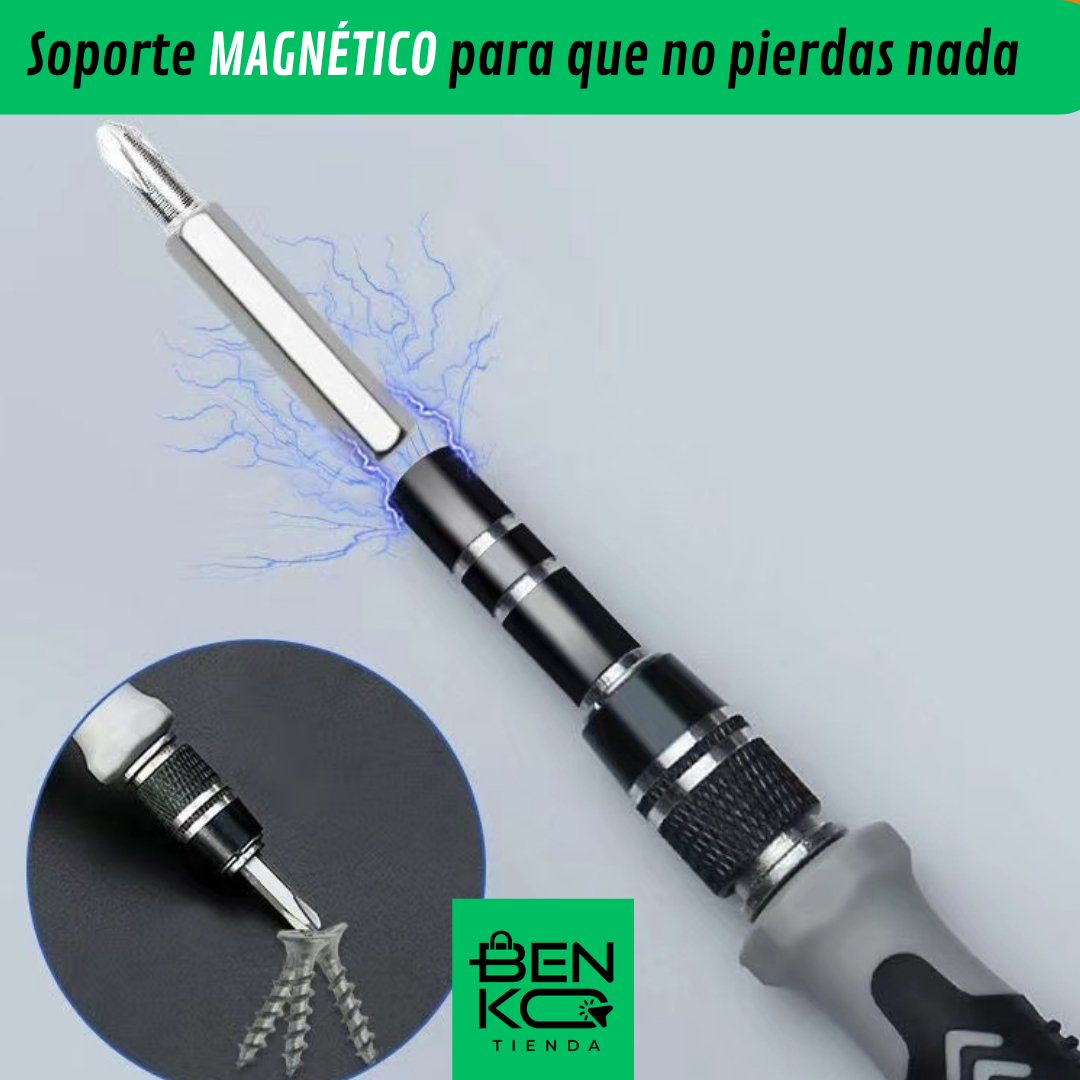 Kit Destornilladores 115 Piezas: El TODO en Uno!
