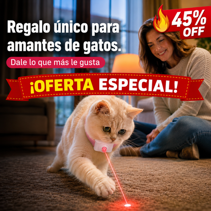 Collar Láser – Regalo Innovador – Felicidad Felina Garantizada!