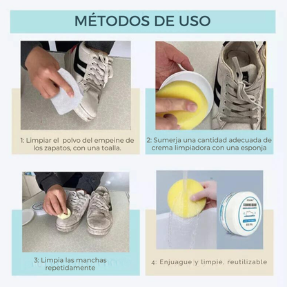 2X1 CleaningCream™ Pro – Zapatos Blancos –  Resultados En Minutos!