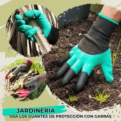 2x1 GardenMagic™ – Guantes con Garras – Planta sin Herramientas