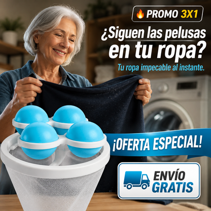 3x1 Filtro Lavadora Premium – Atrapa Pelusas – Ropa Siempre Impecable!