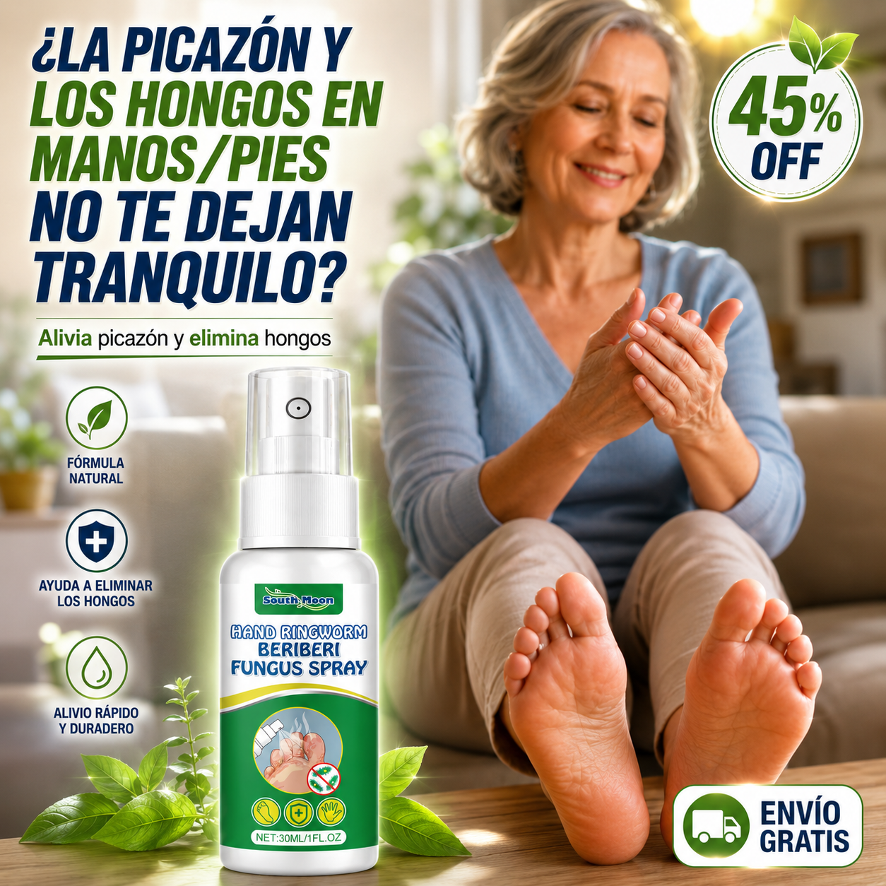 Spray Miracle – Alivio Rápido – Adiós Picazón y Hongos!