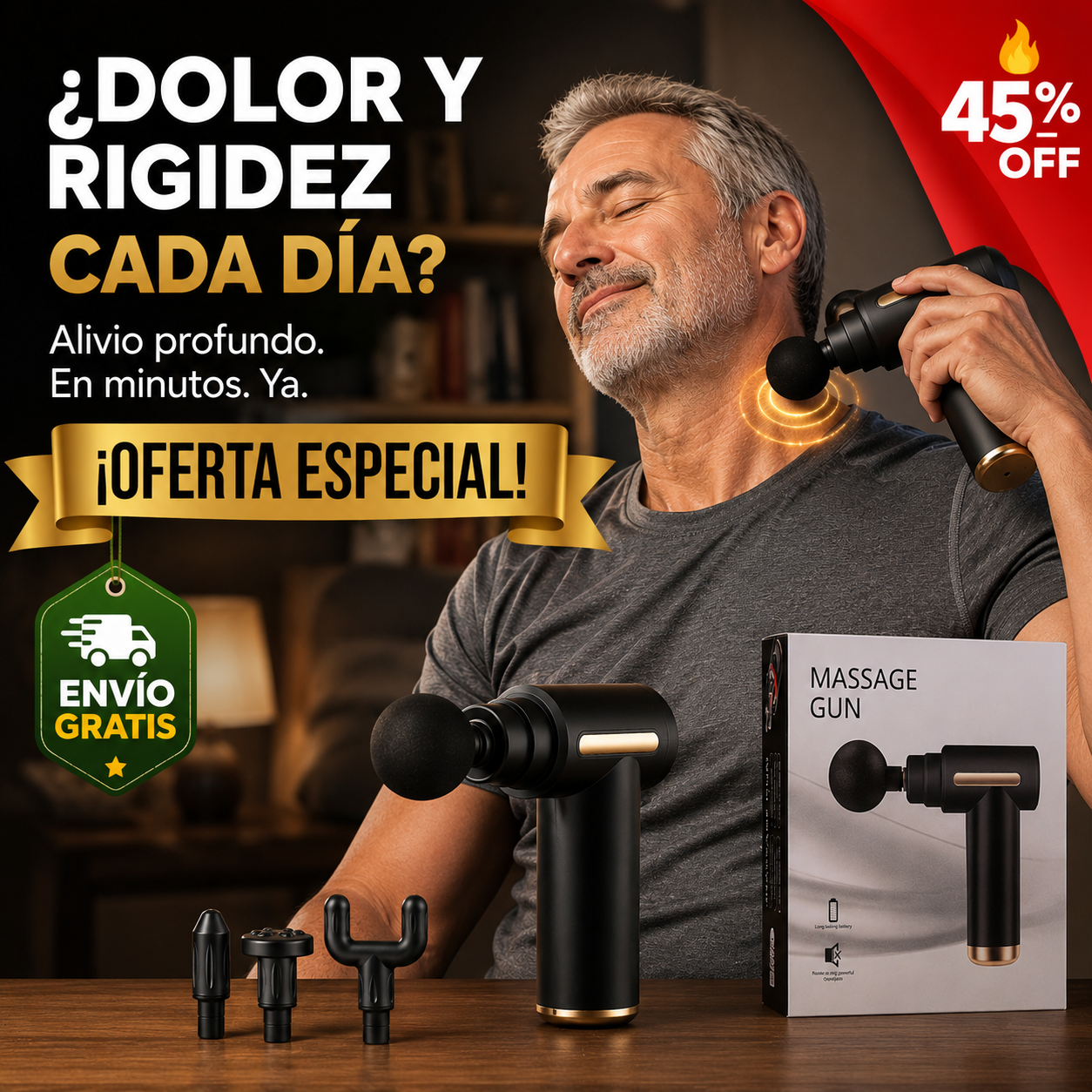 Pistola Masaje – Libera Tensión – Adiós Rigidez Diaria