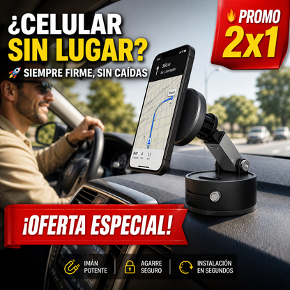 2X1 MagPro Succión Pro – Soporte PREMIUM para todos los teléfonos!