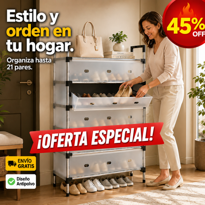 Zapatera Premium – Ordena con Elegancia – Espacio Siempre Impecable