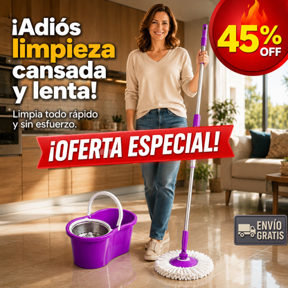 Mopa 360° – Limpieza Exprés – Hogar Radiante Sin Sacrificios