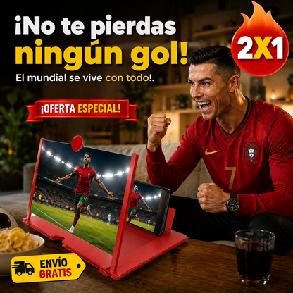 2X1 Ampliador HD Móvil – Vive el Partido – Cada Gol a lo Grande!