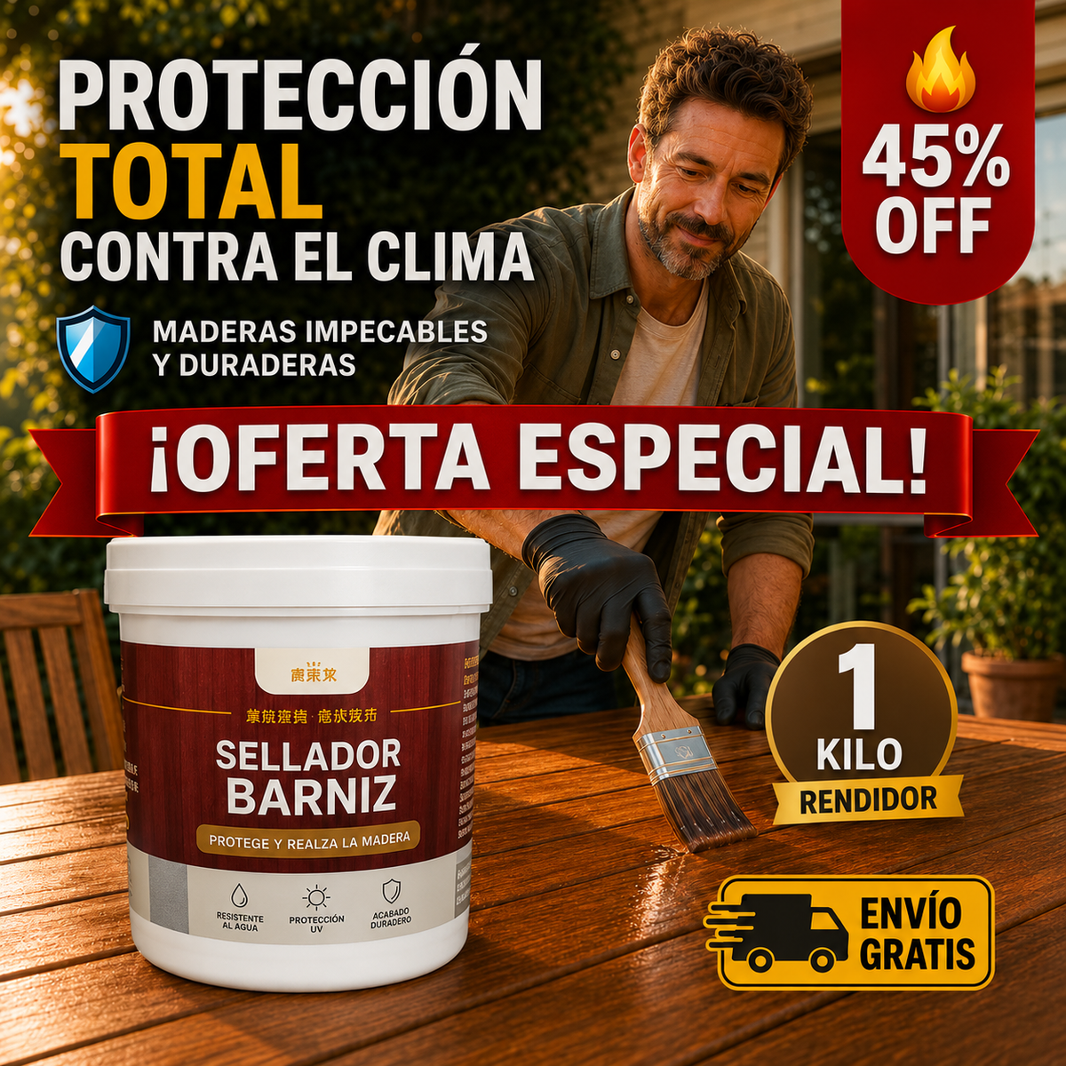 Sellador Cera Protectora 1 kilo – Maderas Impecables, Siempre