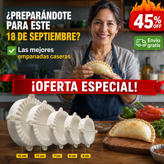 Moldes Empanadas caseras – Sellado Perfecto – Prolijidad siempre