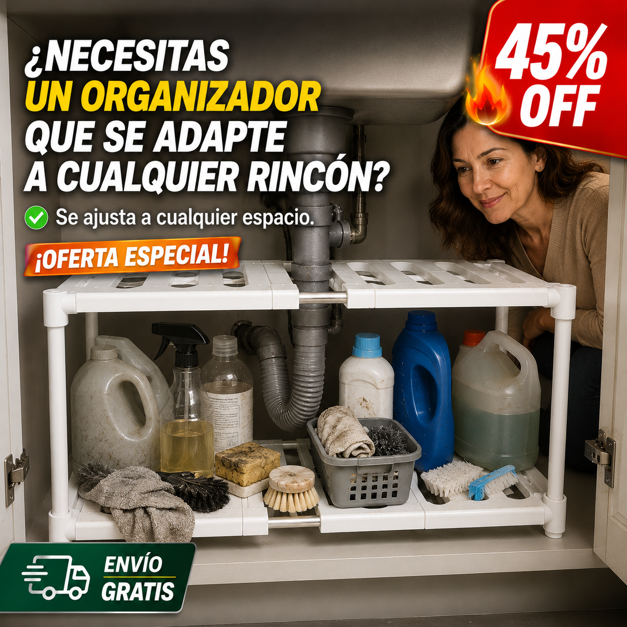 Organizador Extensible – Adapta tu espacio – Montaje sin herramientas