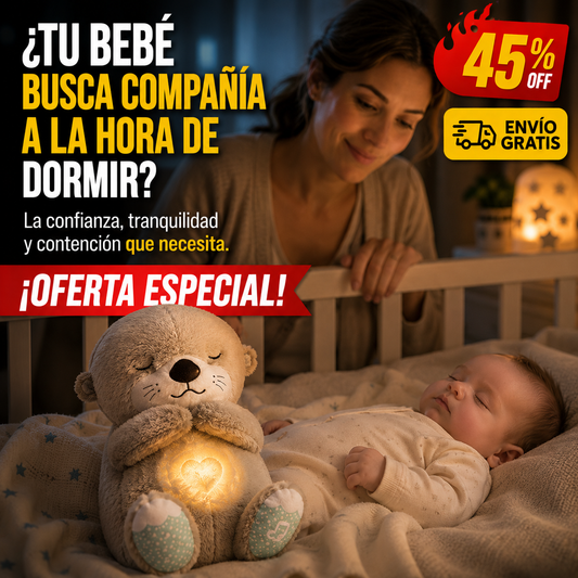 Peluche Nutria – Compañía para tu bebé – Sueño Seguro y Profundo