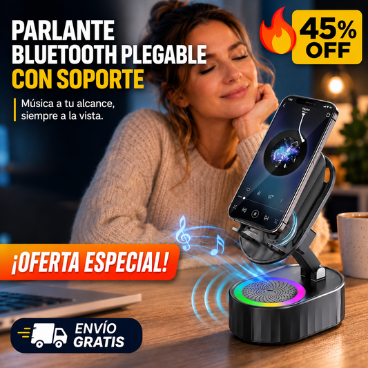 Parlante con Soporte  – Diseño Minimalista – Sonido nítido
