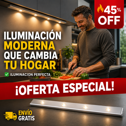 Barra LED Sensor – Ilumina tu Cocina – Cocina con Estilo y Precisión.