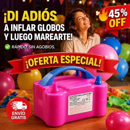 Inflador Eléctrico – Globos listos rapidamente – Adiós a la Fatiga