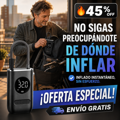 Mini Compresor Eléctrico – Inflado Instantáneo – Libertad Urbana Sin Esfuerzo