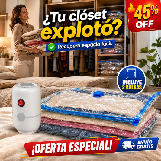 Kit Compresión – Libera tu Clóset – Espacio al Instante!