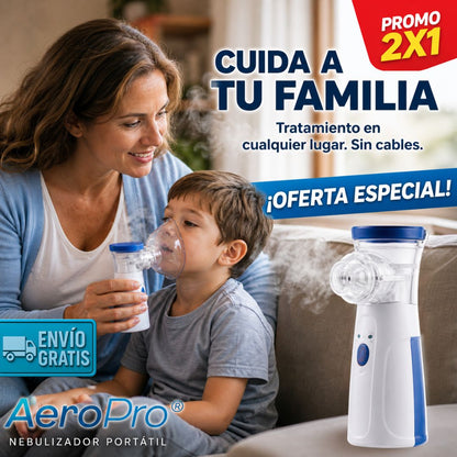 2x1 AeroPro® Care – Salud Respiratoria – Previene enfermedades graves!