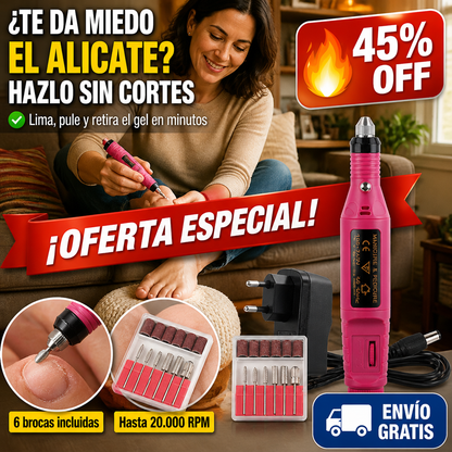 Mini Dremel Manicure – Uñas de Salón en Casa – Lima, Pule y Retira Gel! — imagen 1