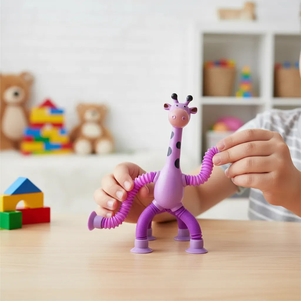 Pack 4 Jirafas – Estimulación Divertida – Regalo que Educa y Encanta