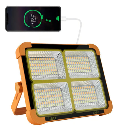 Foco Solar Autónomo – Ilumina & Carga – Tu Energía Off-Grid Siempre