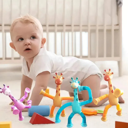 Pack 4 Jirafas – Estimulación Divertida – Regalo que Educa y Encanta